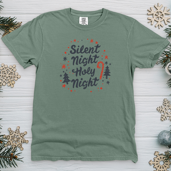 Silent Night Holy Night 01 Heavy Cotton Comfort Colors Tee