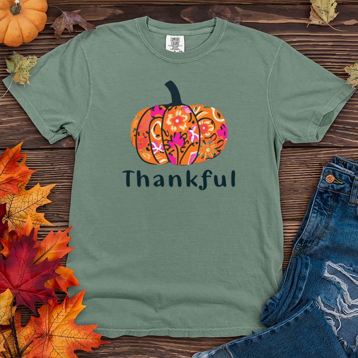 Thankful Pumpkin 02 Heavy Cotton Comfort Colors Tee