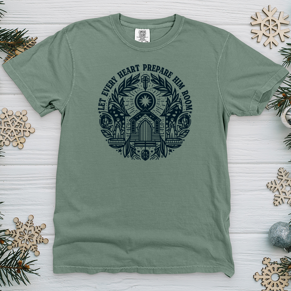 Let Every Heart Prepare Him Room Heavy Cotton Comfort Colors Tee