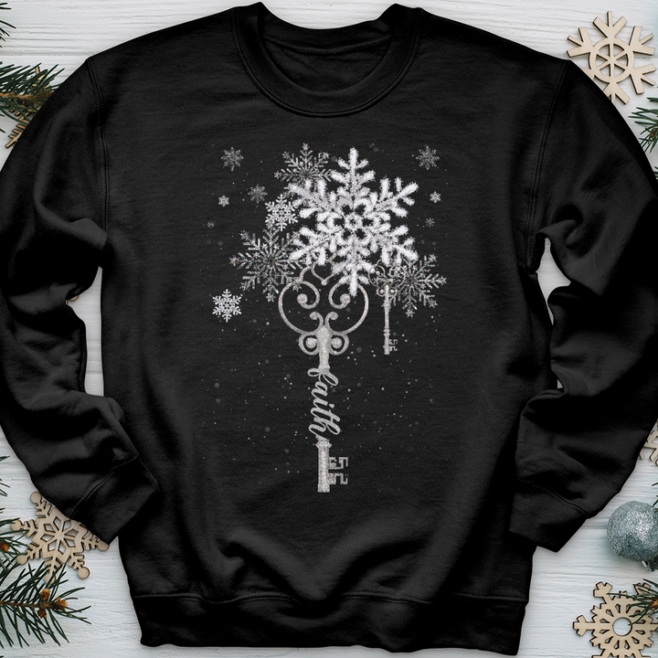 Faith Snowflake Key 2 Crewneck