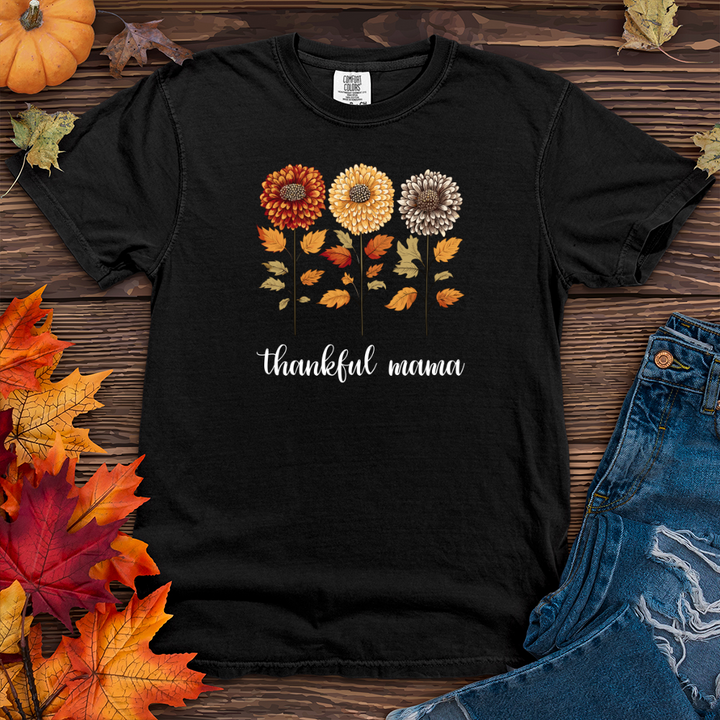 Retro Playful Autumn Mum Trio Heavy Cotton Comfort Colors Tee