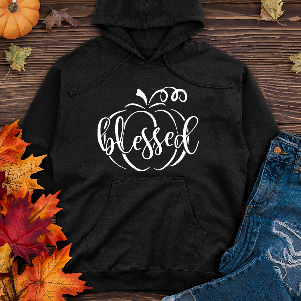 Fancy Blessed Pumpkin Midweight Hoodie