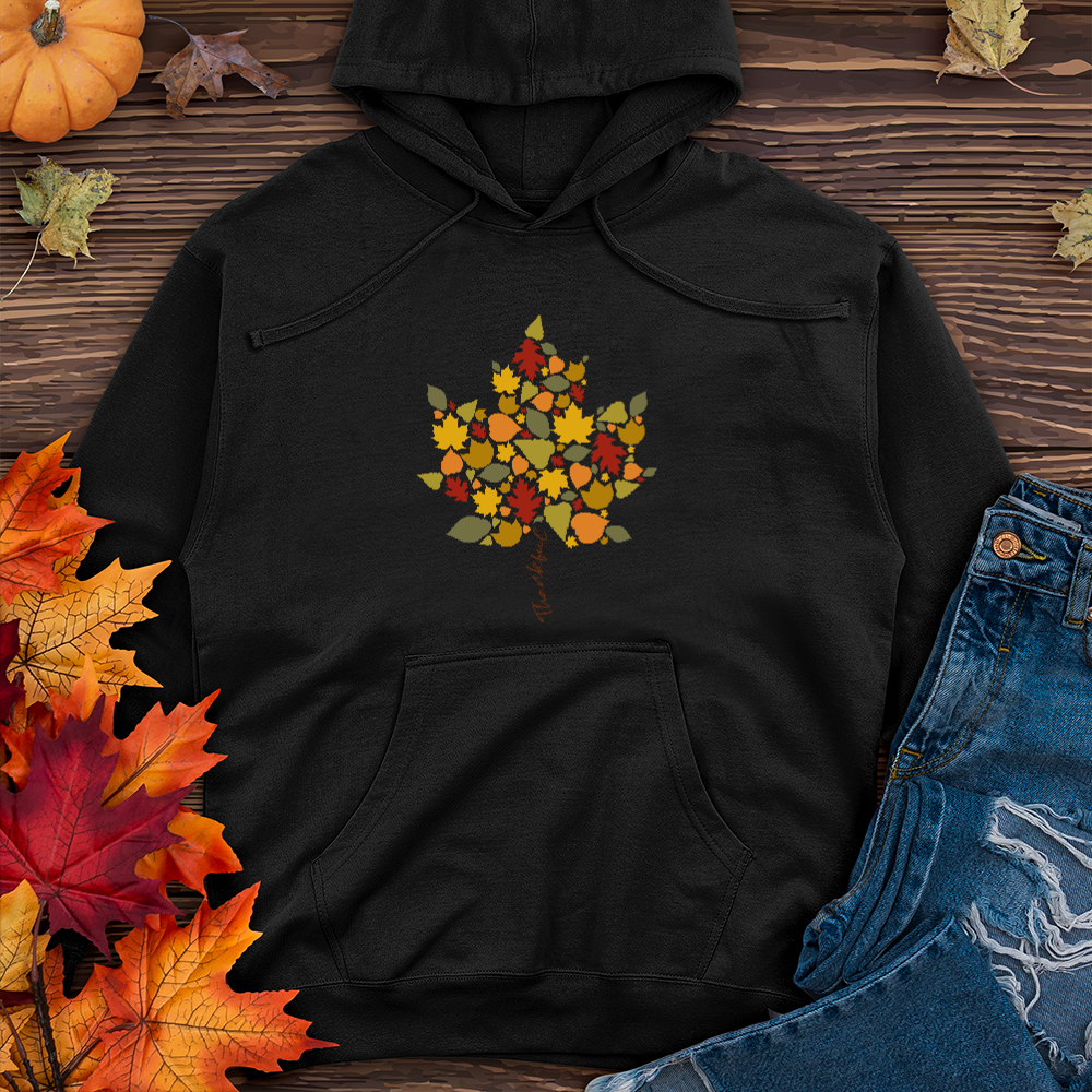 Thankful Leaf Stem Midweight Hoodie