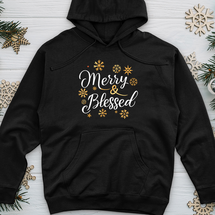 Merry and Blessed 01 Midweight Hooded Sweatshirt