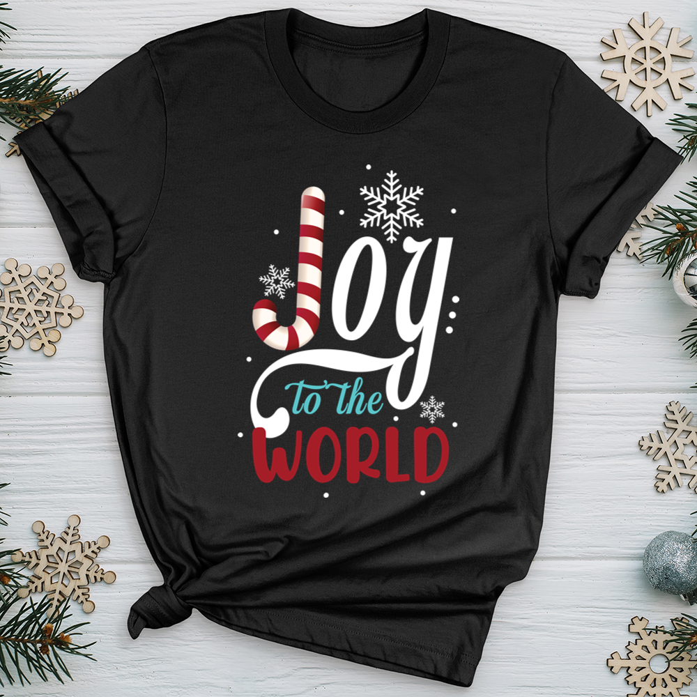 Joy To The World Candy Cane Softstyle Tee