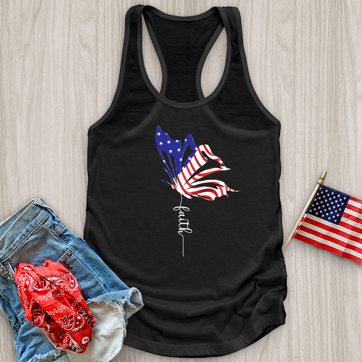 American Faith Butterfly Tank Top