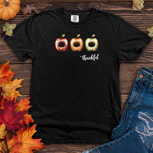 Thankful Apple Cider Trio Apples Heavy Cotton Comfort Colors Tee