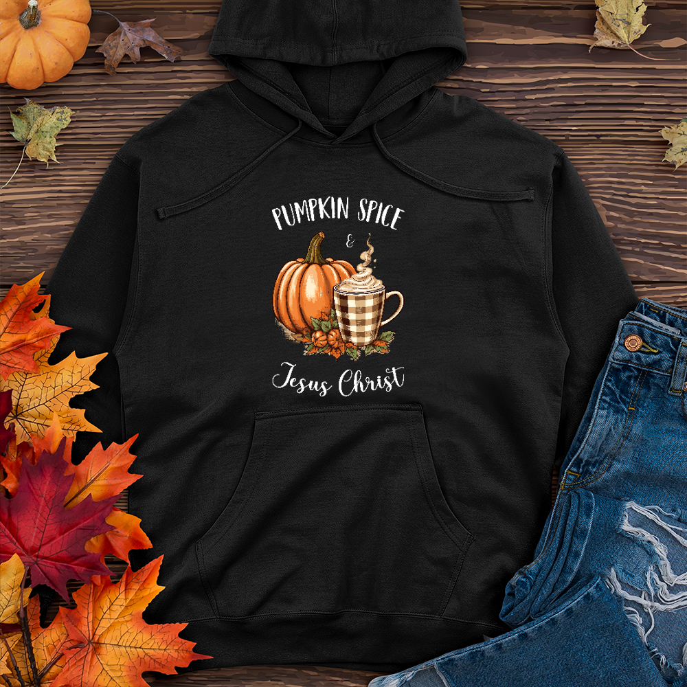 Pumpkin Spice & Jesus Midweight Hoodie