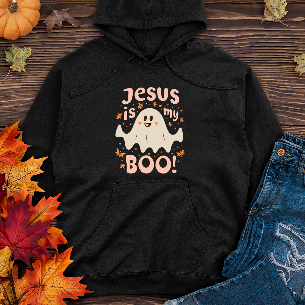 Jesus is boo Midweight Hooded Sweatshirt