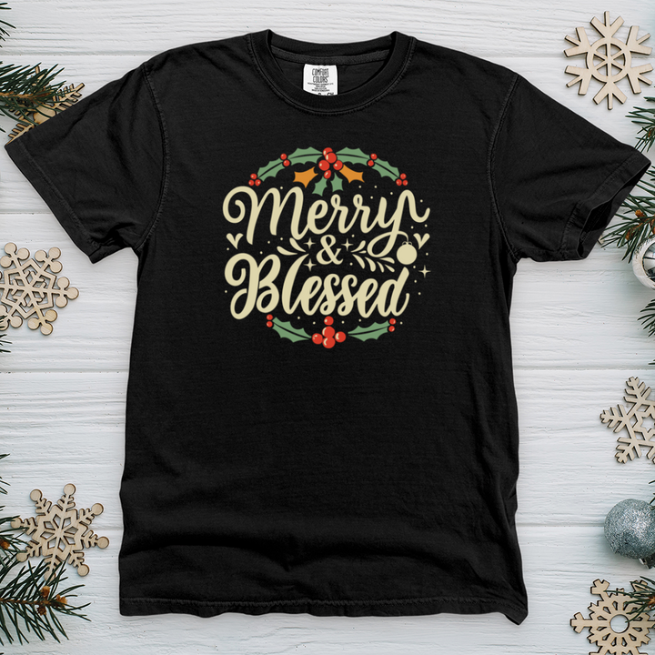 Merry and Blessed Heavy Cotton Comfort Colors Tee