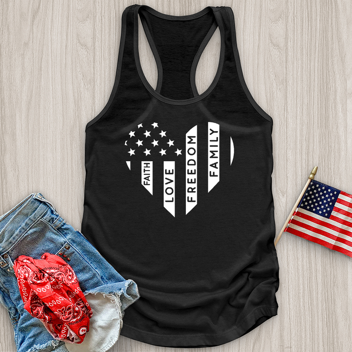 Faith Love Freedom Family Tank Top