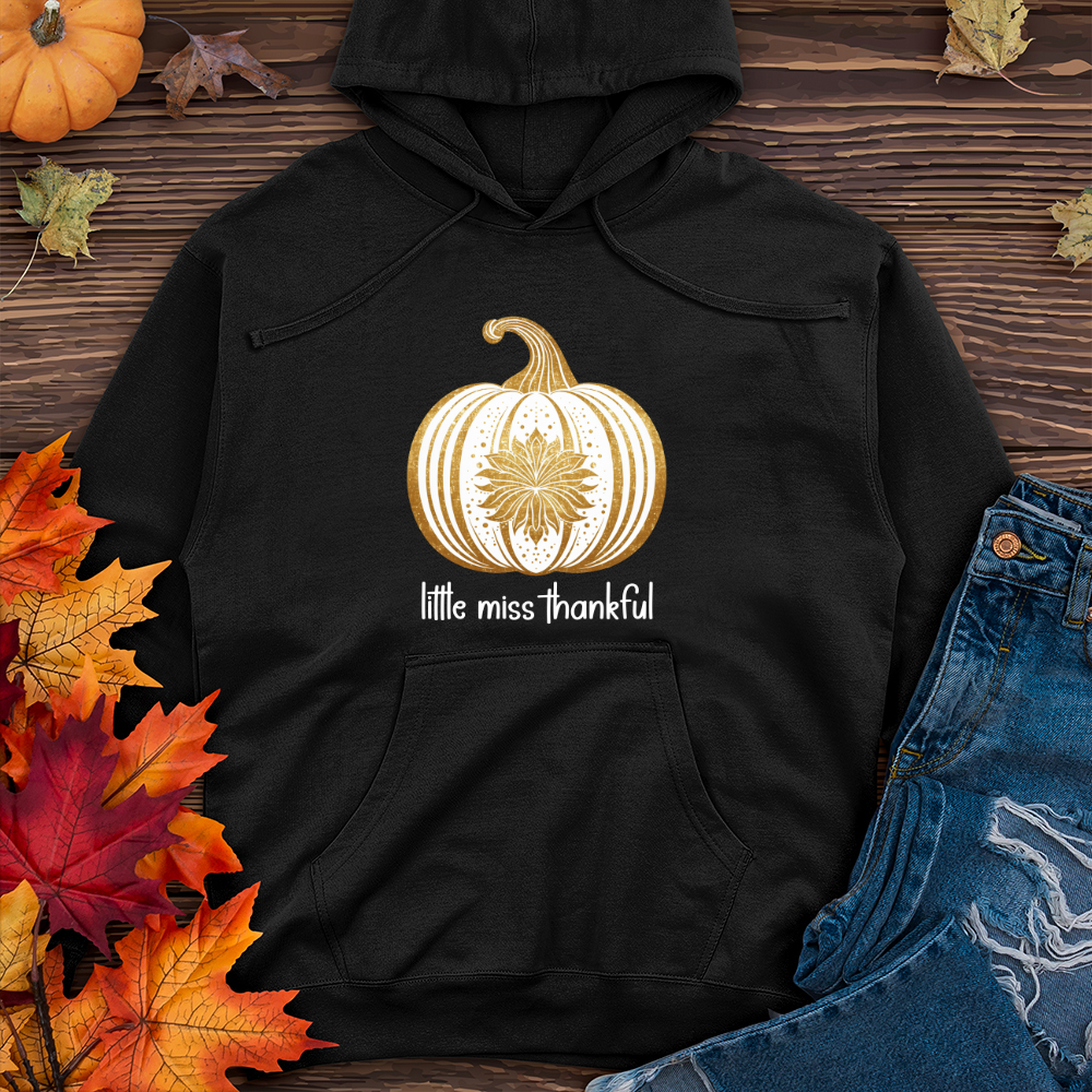 Vintage Golden Pumpkin Midweight Hooded Sweatshirt