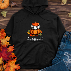 It's Fall Y'all Stacked Pumpkins Midweight Hoodie