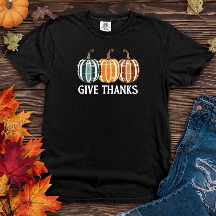 Retro Pumpkin Trio Heavy Cotton Comfort Colors Tee