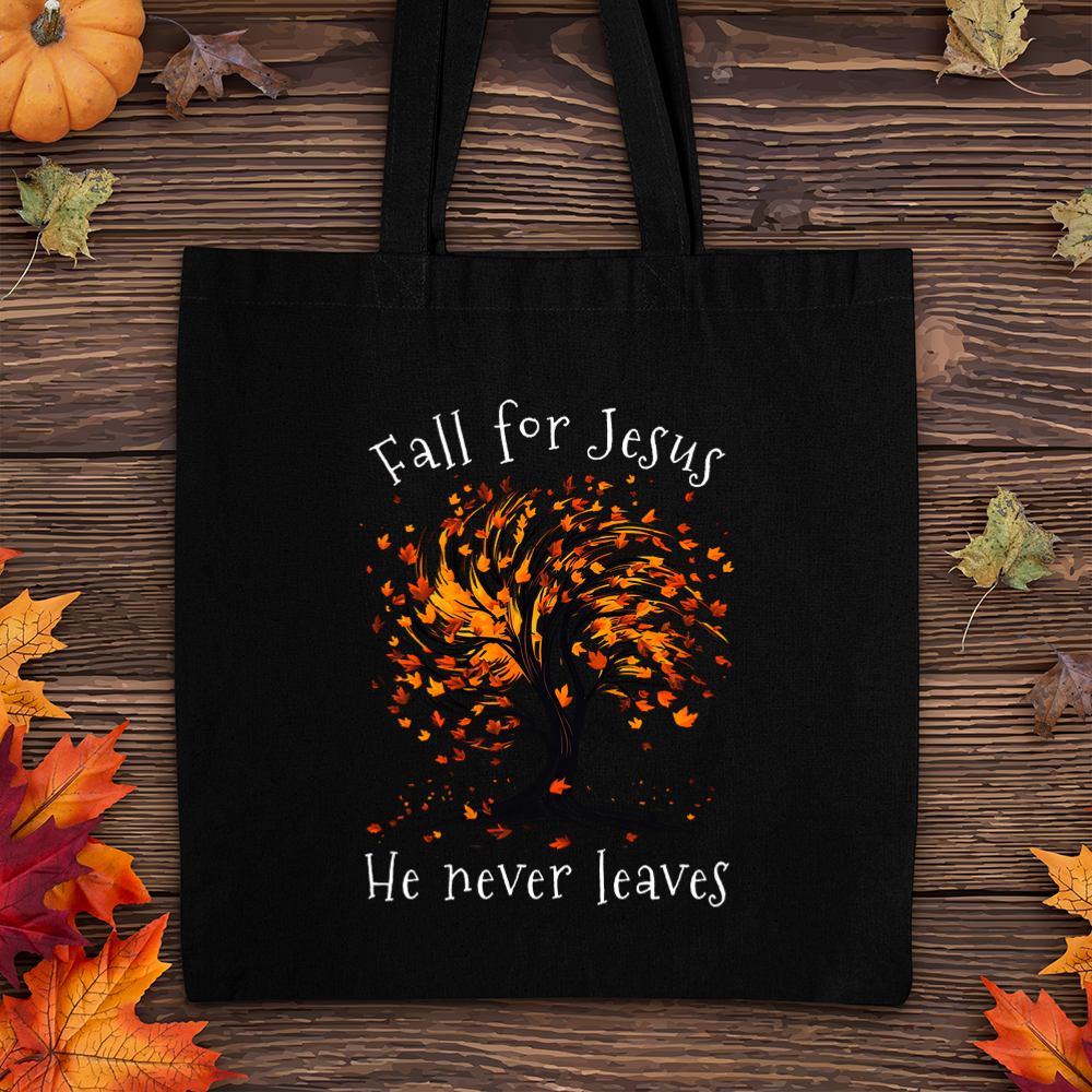 Fall For Jesus Swirl Tote Bag