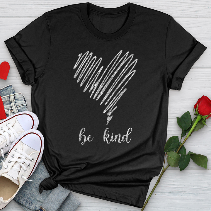 Be Kind Silver Heart Softstyle Tee