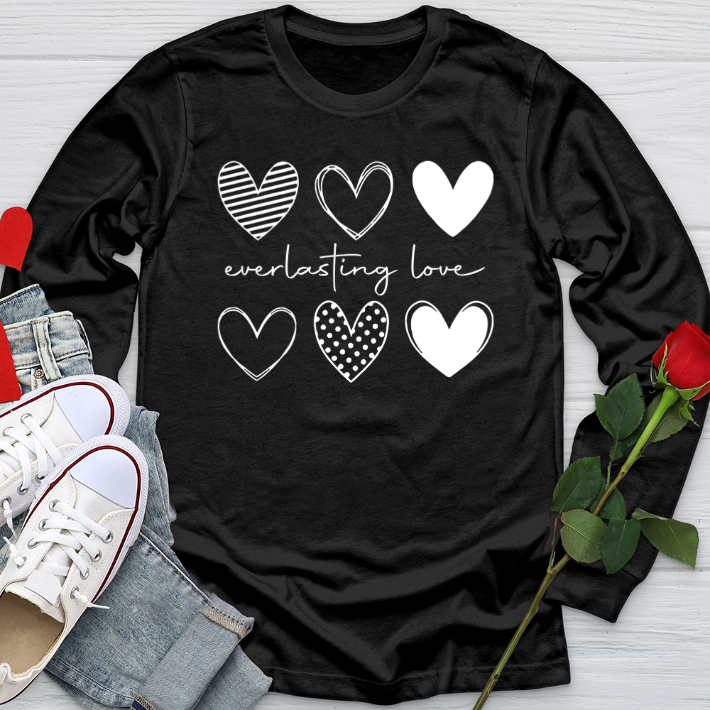 Everlasting Love Hearts Softstyle Long Sleeve