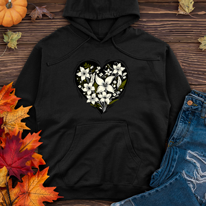 Heart shape flower Midweight Hoodie