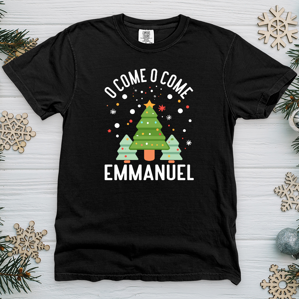 O Come o Come Emmanuel Heavy Cotton Comfort Colors Tee