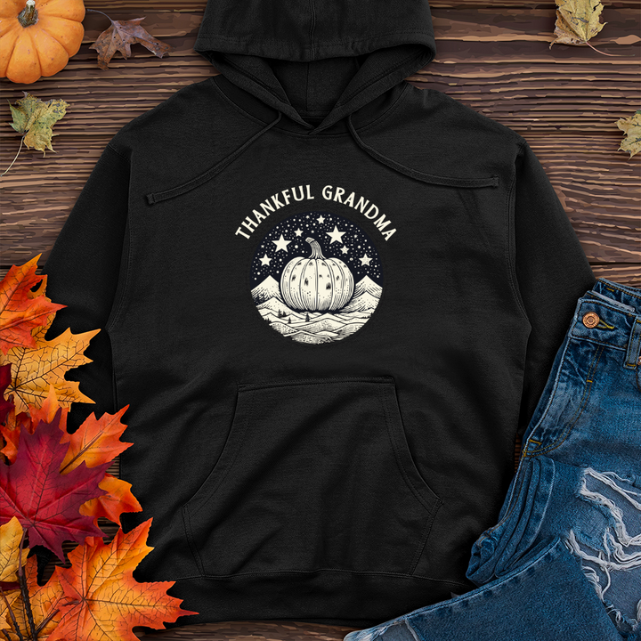 Cosmic Winter Pumpkin Midweight Hooded Sweatshirt