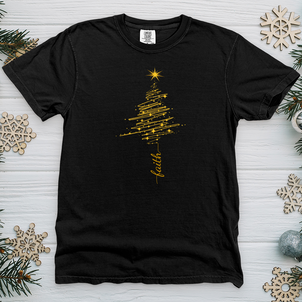 Faith Gold Tree Heavy Cotton Comfort Colors Tee