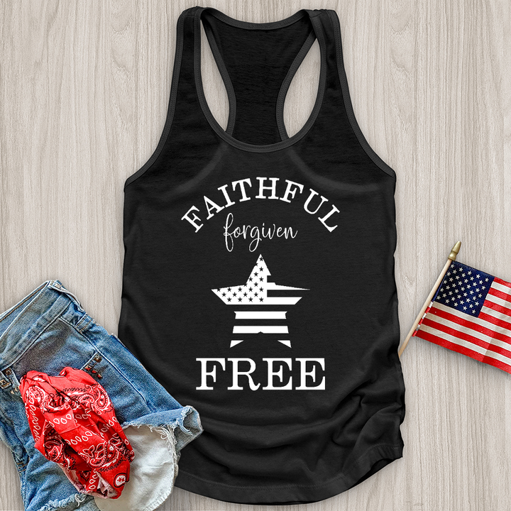 Faithful Forgiven Star Tank Top