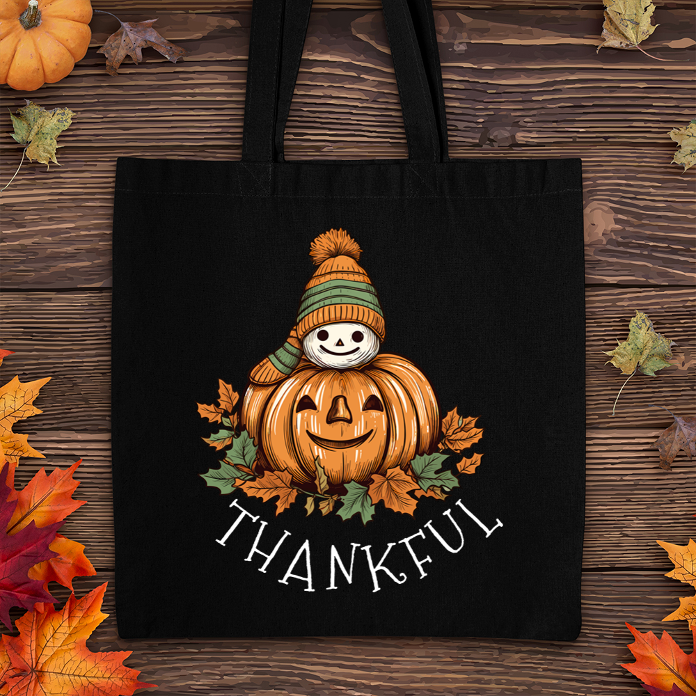 Thankful Happy Pumpkins Tote Bag