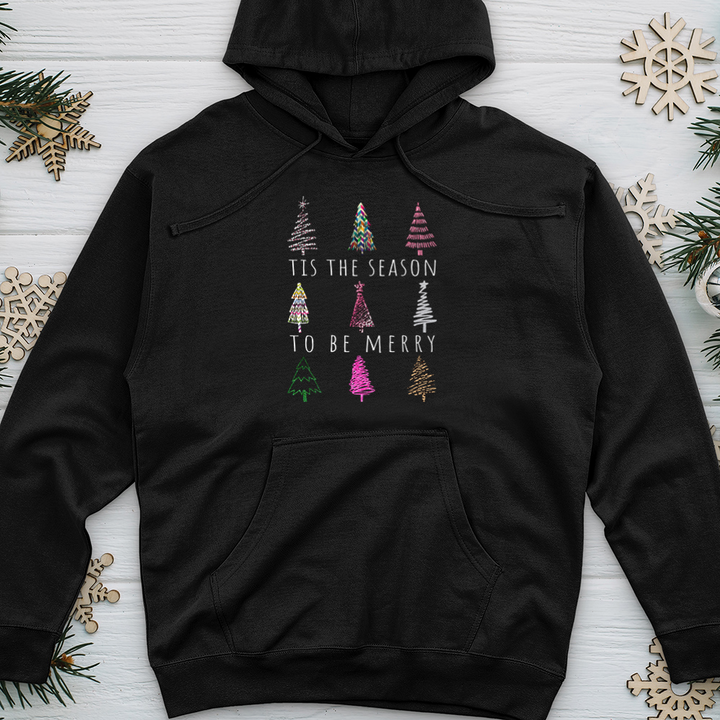 Christmas Tree Midweight Hooded Sweatshirt