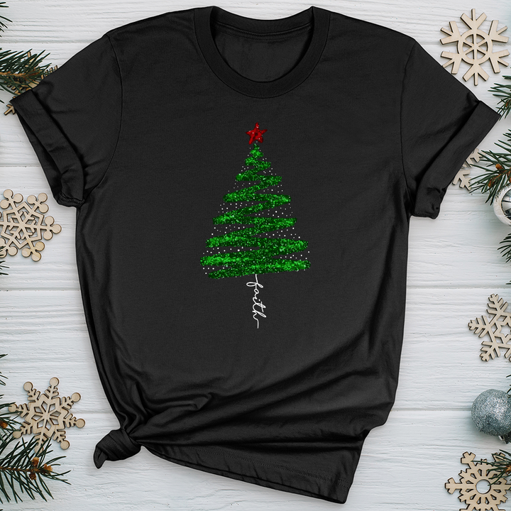 Green Sparkling Tree Softstyle Tee