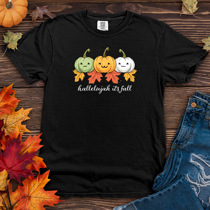 Pastel Pumpkin Trio Heavy Cotton Comfort Colors Tee