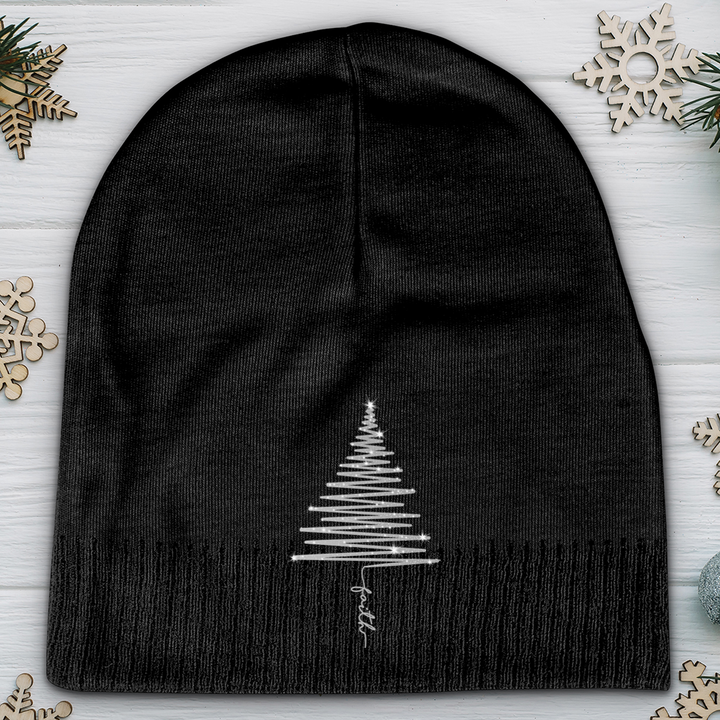 Sparkling Faith Tree Cotton Beanie