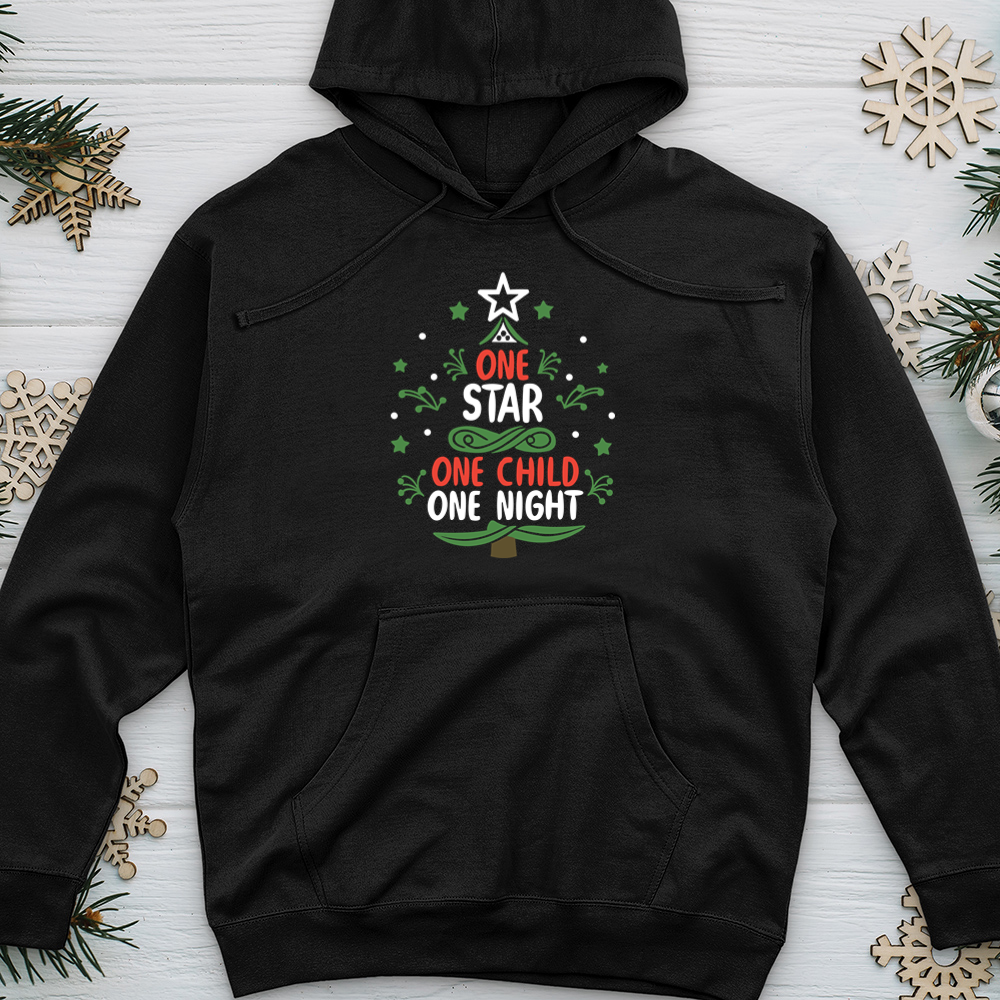 One Star One Child One Night Midweight Hooded Sweatshirt