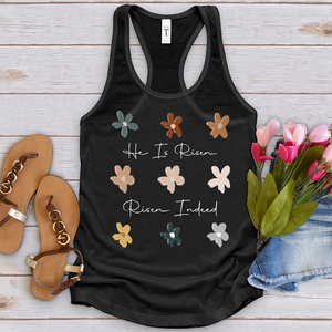 Risen Indeed Flower Pattern Tank Top