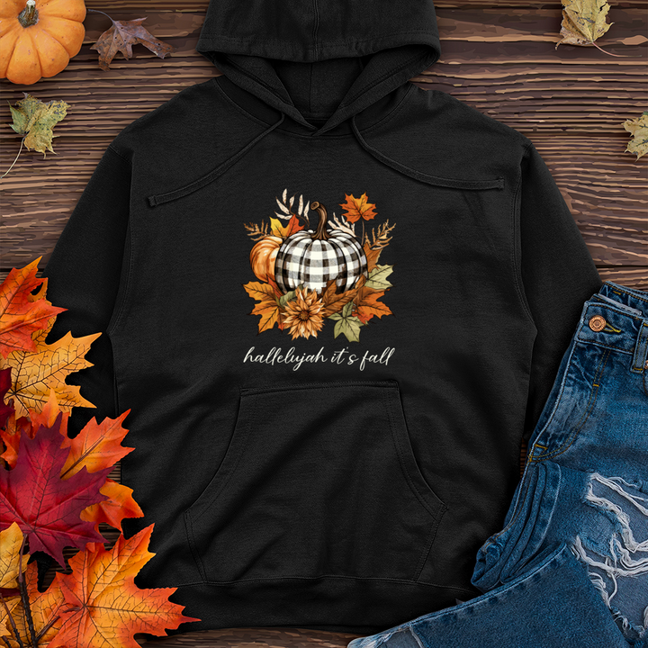 hallelujah its fall Midweight Hooded Sweatshirt