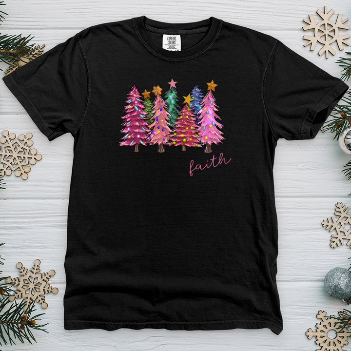 Faith Pink Tree Heavy Cotton Comfort Colors Tee