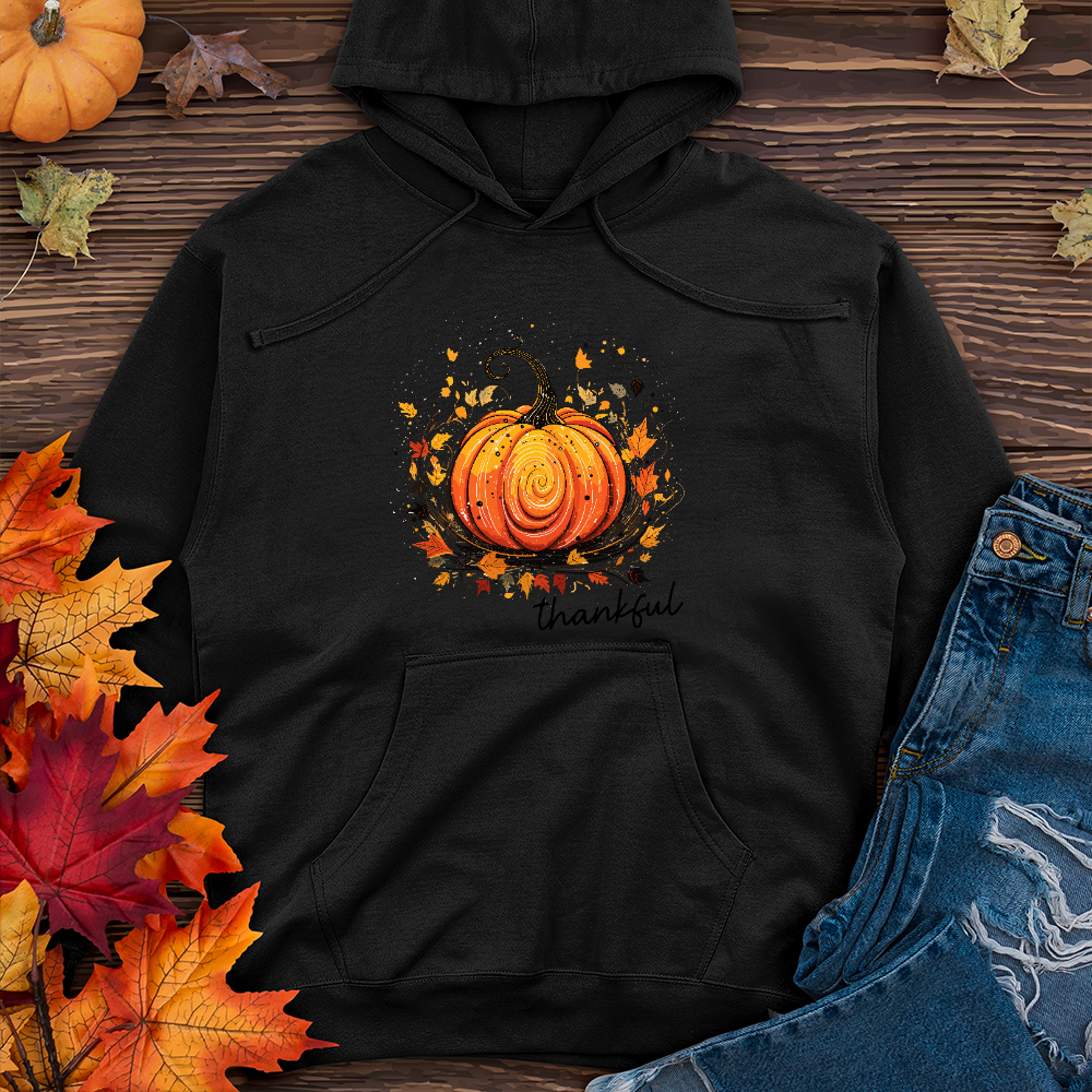 Thankful Pumpkin Swirl Midweight Hoodie