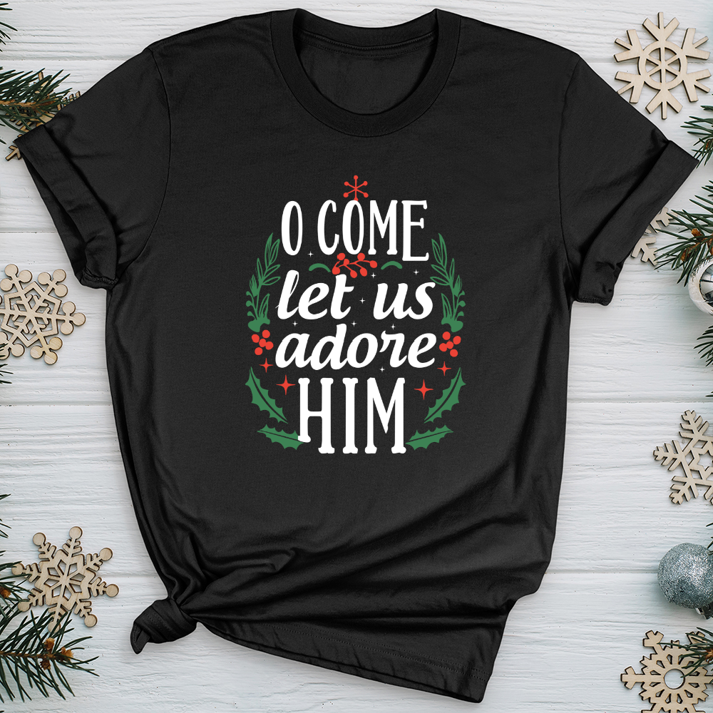 O Come Let us Adore Him Softstyle Tee