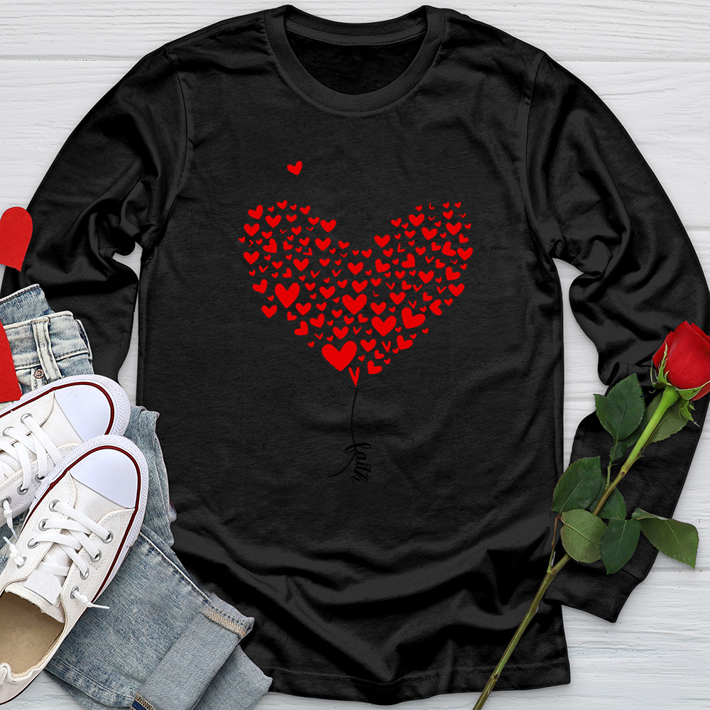 Faith Heart String Softstyle Long Sleeve