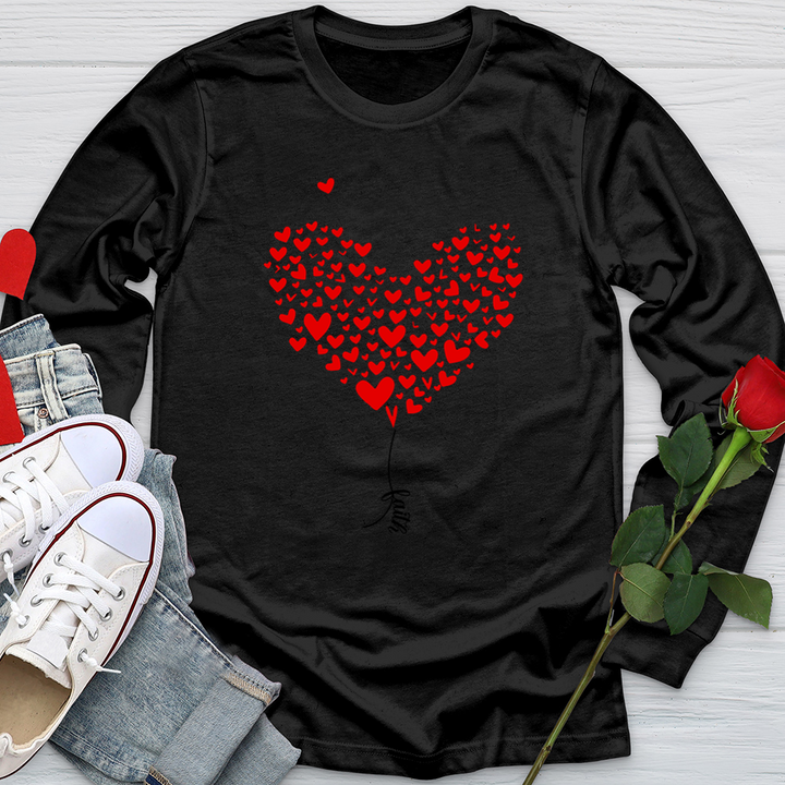 Faith Heart String Softstyle Long Sleeve