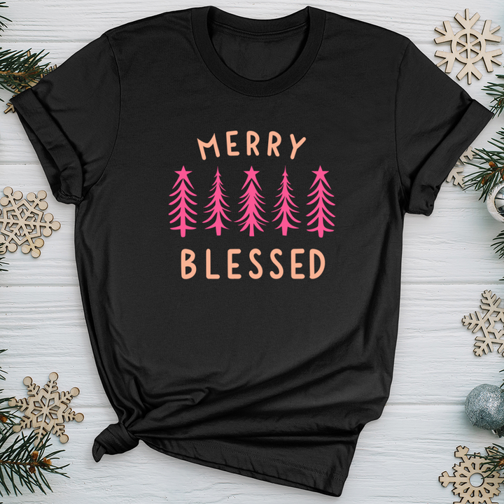 Merry Blessed Tree Softstyle Tee