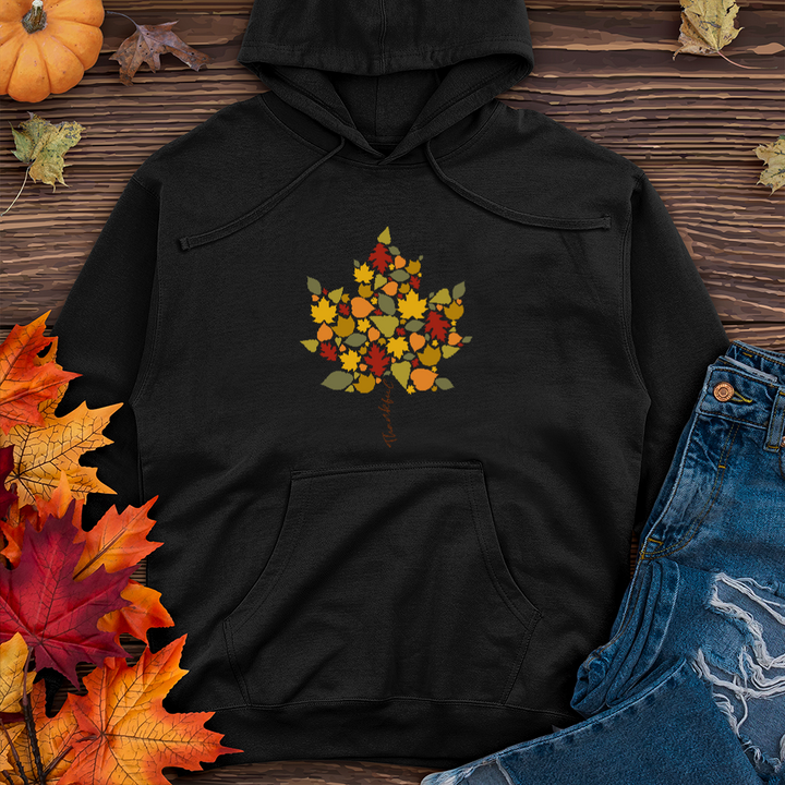 Thankful Leaf Stem Midweight Hoodie