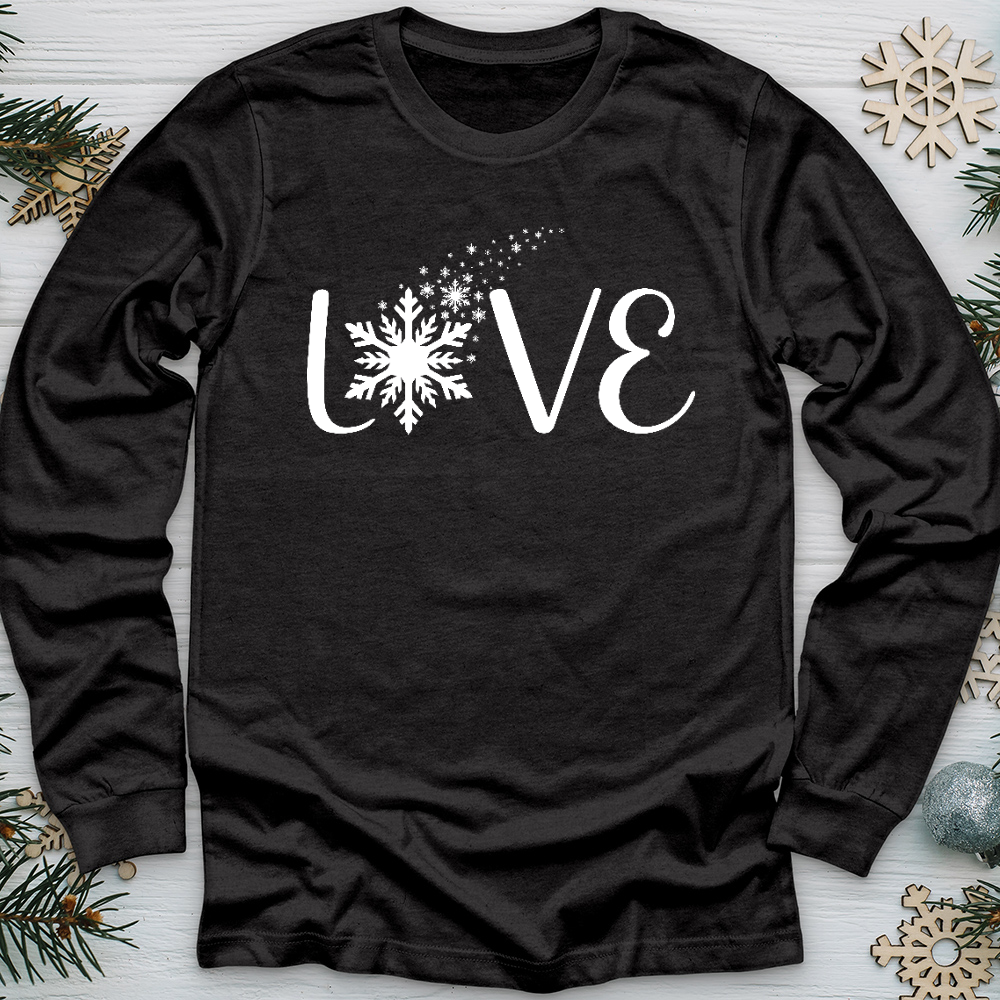 Love Snowflake Long Sleeve Tee