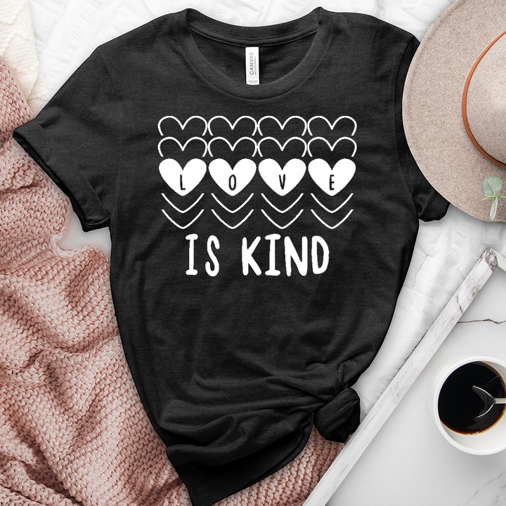 Love Is Kind Hearts Heathered Tee