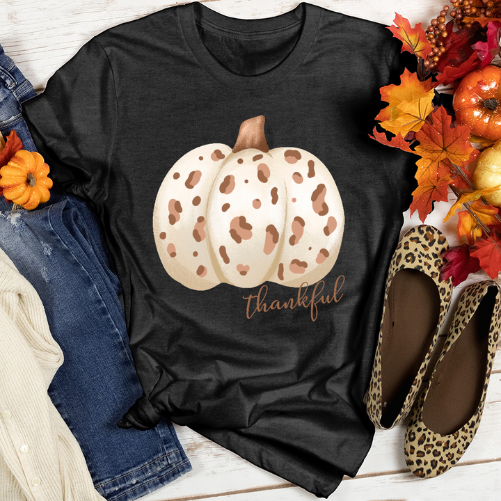 Thankful Skin Colored Pumpkin Heathered Tee