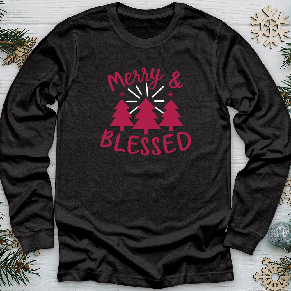 Merry & Blessed 02 Long Sleeve Tee