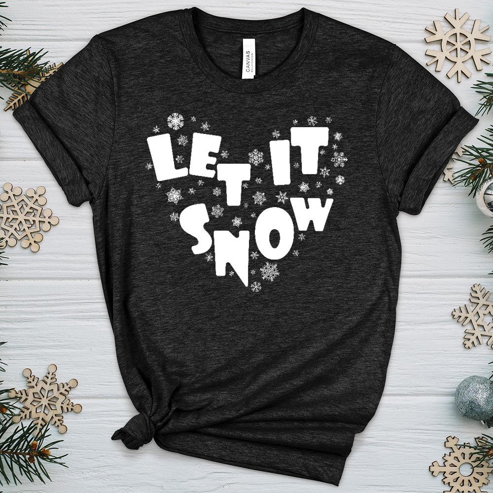 Let It Snow Heathered Tee