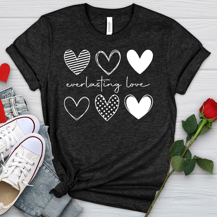 Everlasting Love Hearts Heathered Tee