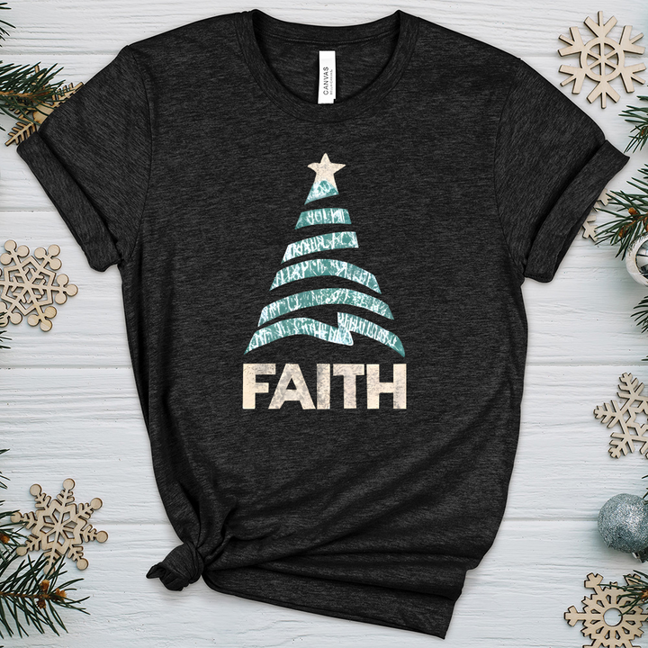 Faith Zig Zag Tree Heathered Tee