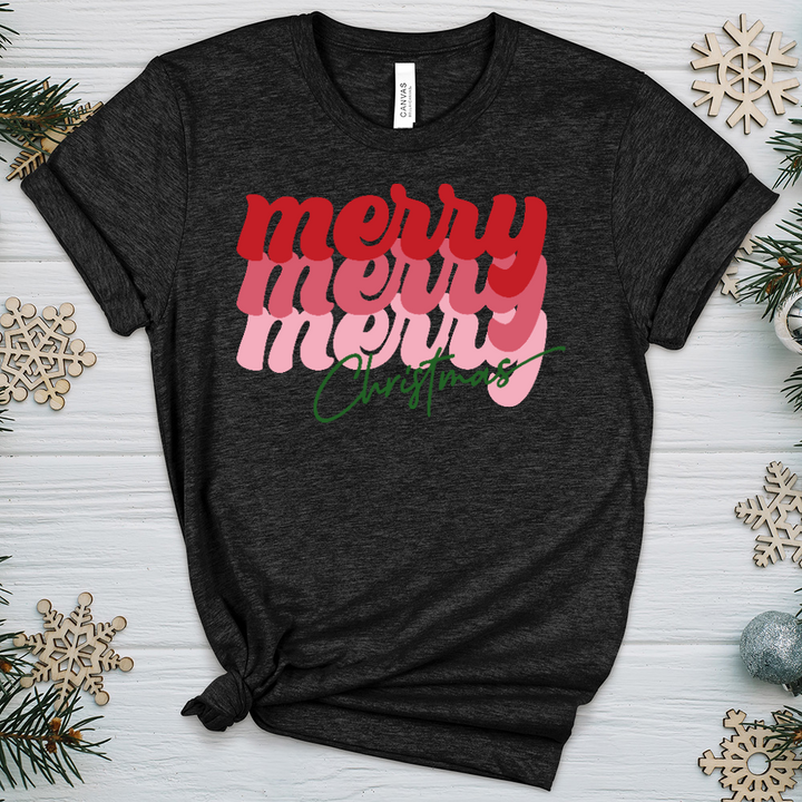 Merry Merry Merry Heathered Tee