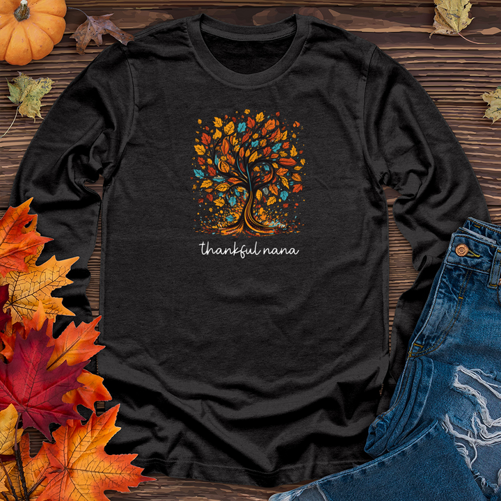 Vintage Paisley Fall Tree Long Sleeve Tee